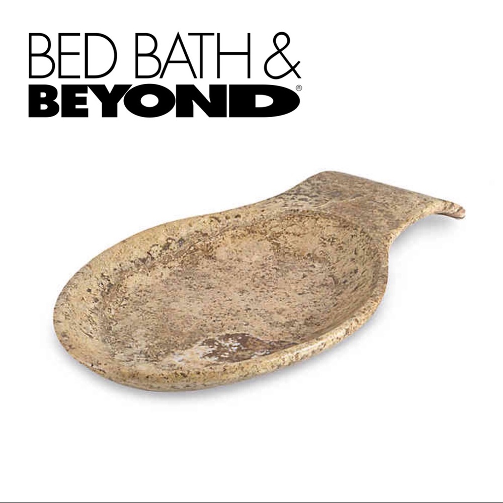 Bed Bath and Beyond Travertine Dark Spoonrest